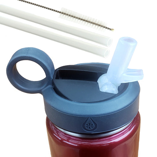 Paravalve High Performance Straw Lid | Fits Wide Mouth Hydro Flask & Nalgene Bottles | Leak Proof BPA-Free Smart Vent Lid